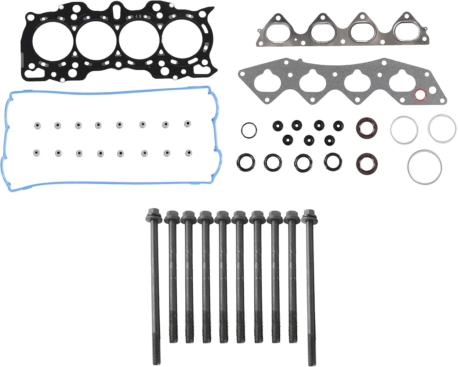 DNJ HGB215 Cylinder Head Gasket set with Head Bolt Kit for 1997-2001 Honda CR-V 2.0L L4 16V DOHC 1972cc