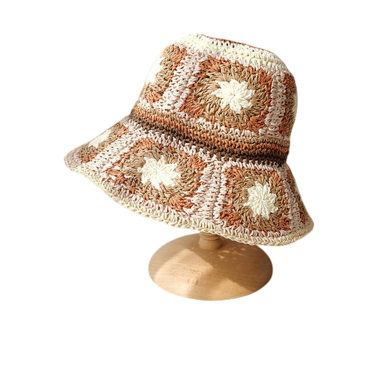 Sombrero de pescador, sombreros de paja de verano para mujer, plegable, sombrilla, sombrero hueco, gorras de playa, gorra elegante
