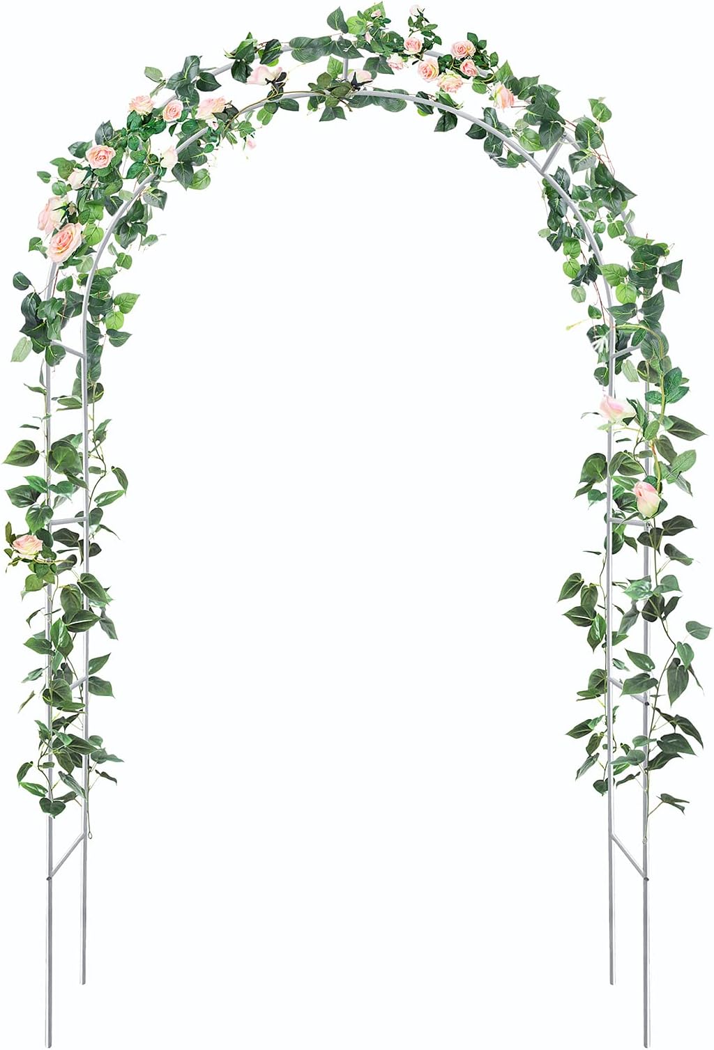 Garden Arch,Wide Garden Arches Metal Strong for Climbing Plants,Pergola | Free Assembly in 2 Sizes,240cm or 196cm Height of Garden Arbour,Great for Backyard,Wedding Decorations