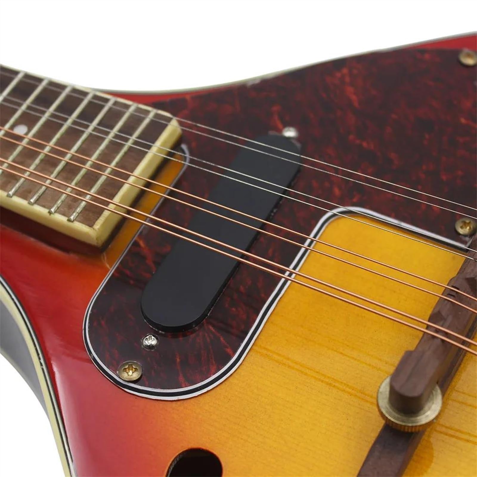 Mandolino Elettrico A 8 Corde Per Chitarra Classica Strumento Melodico Mandolino Elettrico In Stile Con Zaino In Tessuto(Mandolin)