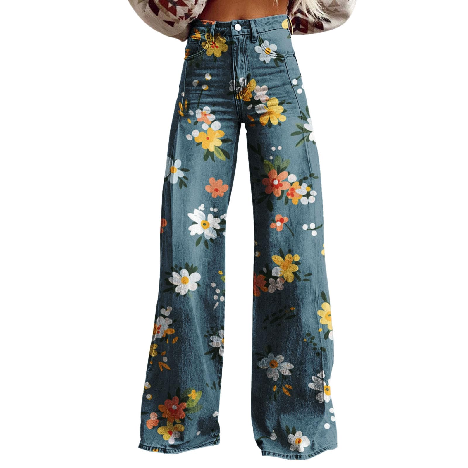 Pantaloni da donna a vita alta, da allenamento, dritti, retrò