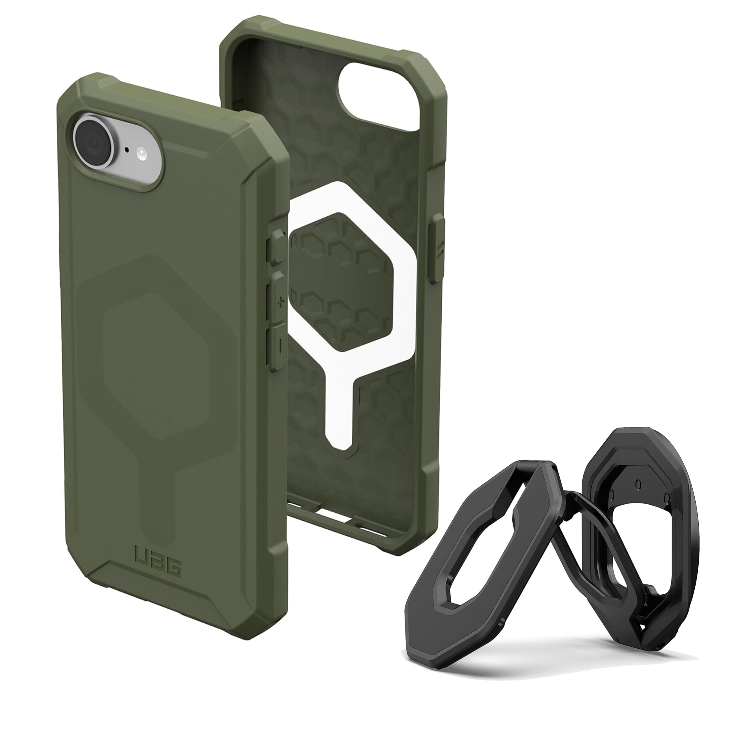 UAG iPhone 16e Essential Armor Case Bundle con anello magnetico