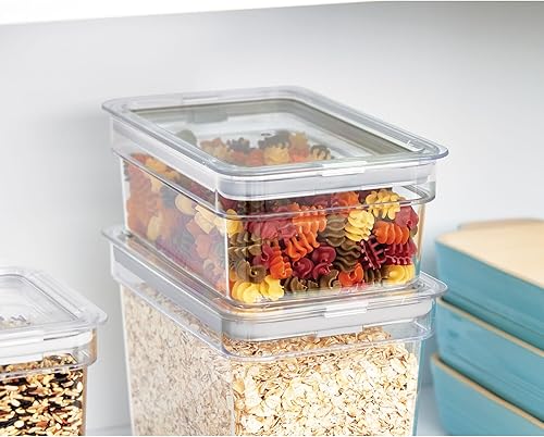 Miniatura 5 de IDESIGN The Fresh Collection - Contenedor de almacenamiento mediano corto para productos secos, 5 pulgadas de largo x 8.1 pulgadas de ancho x 3