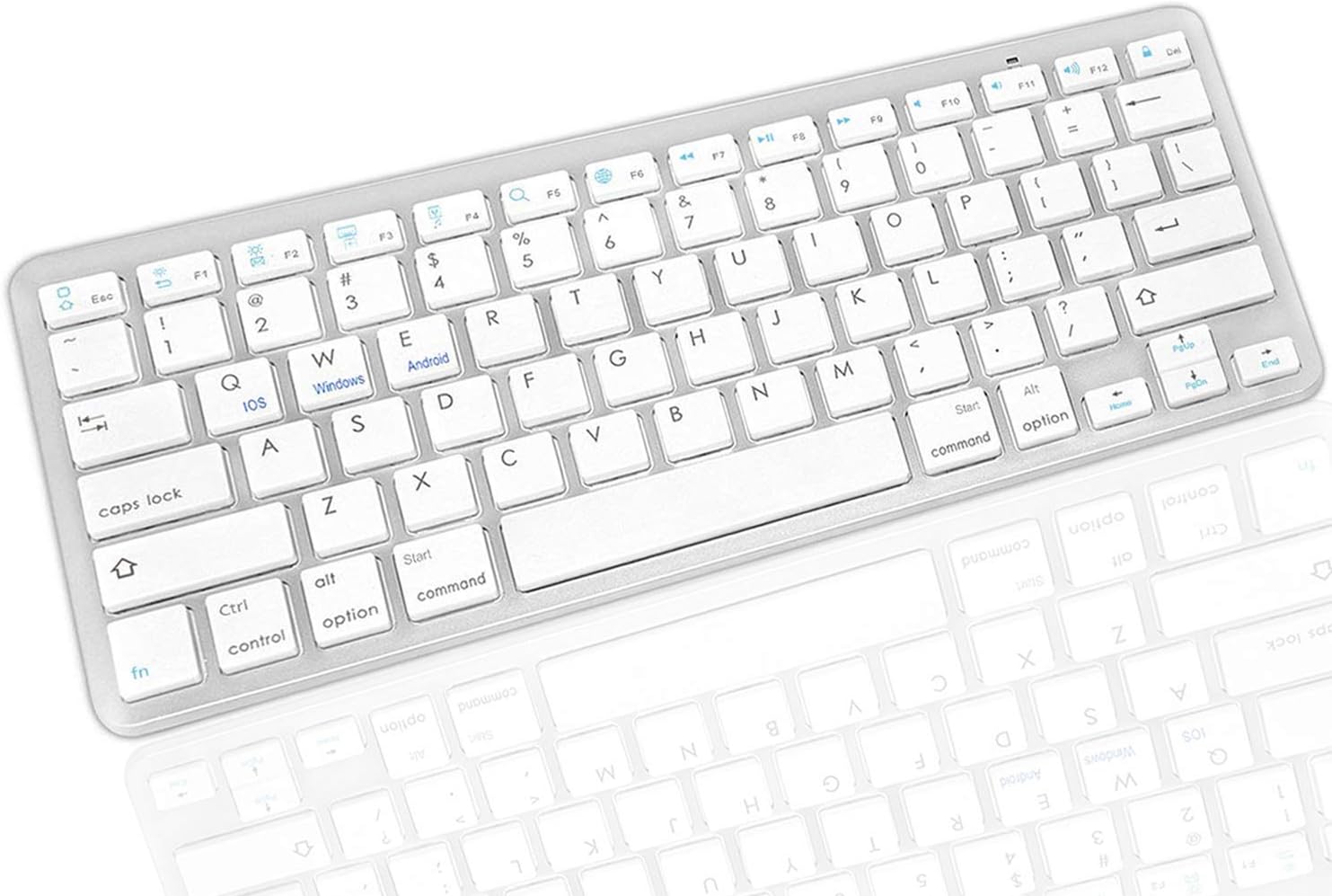 BROLAVIYA ® Ultra-Slim Bluetooth Keyboard for Apple iPad Pro/Air 3/2/1, iPad Mini 4/3/2/1,iPhone X/8/7/6/6S and Other Bluetooth Enabled Android Devices.