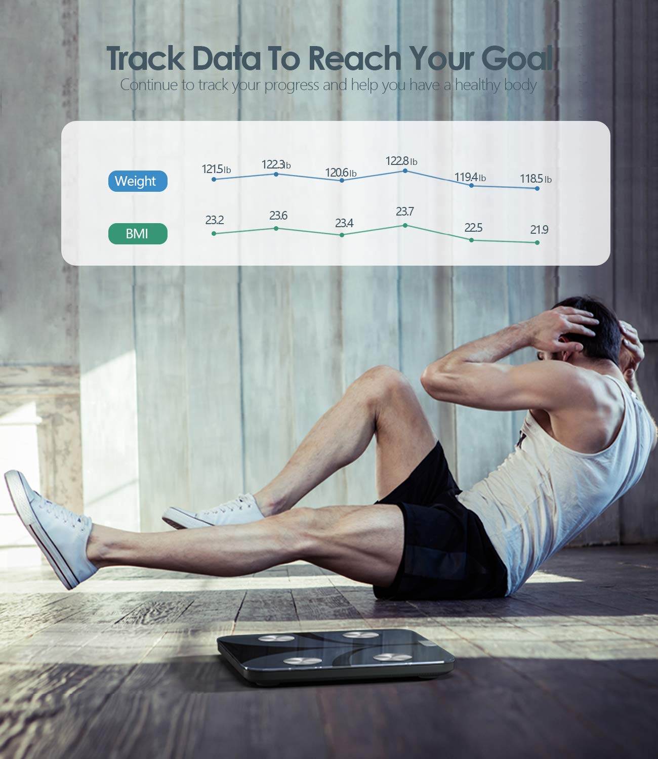 Body Fat Scale, WeGuard Body Weight Scale and Body Composition BMI Smart Scale, Bluetooth Digital Bathroom Scale with Heart Rate Tracker, 15 Measurements Analyze with Smartphone App, 396lbs 4 Body Fat Scale, WeGuard Body Weight Scale and Body Composition BMI Smart Scale, Bluetooth Digital Bathroom Scale with Heart Rate Tracker, 15 Measurements Analyze with Smartphone App, 396lbs