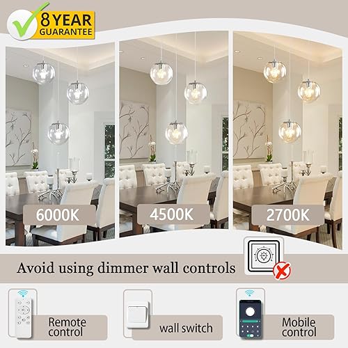 Miniatura 87 de Escalera LED de 10 luces LED moderna con globo de cristal, lámpara colgante grande para techos altos, accesorios de iluminación de entrada, villas y