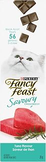 Fancy Feast Cat Treats, Savoury Cravings Tuna Flavour - 28 g Tub (20 Pack)