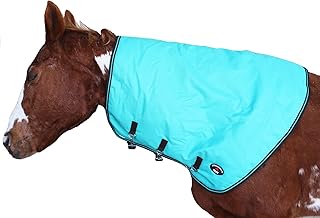 CHALLENGER Horse Large 1200D Waterproof Winter Blanket Mane Horse Neck Cover Turquoise 52039-L