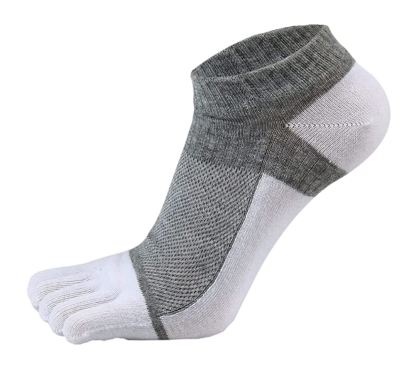Skarpetki Oddychające 6 Par Niewidoczne Skarpetki Do Kostek Patchwork Low Tube Sporty Domowe Skarpety Z Pięcioma Palcami Unisex Antypoślizgowe