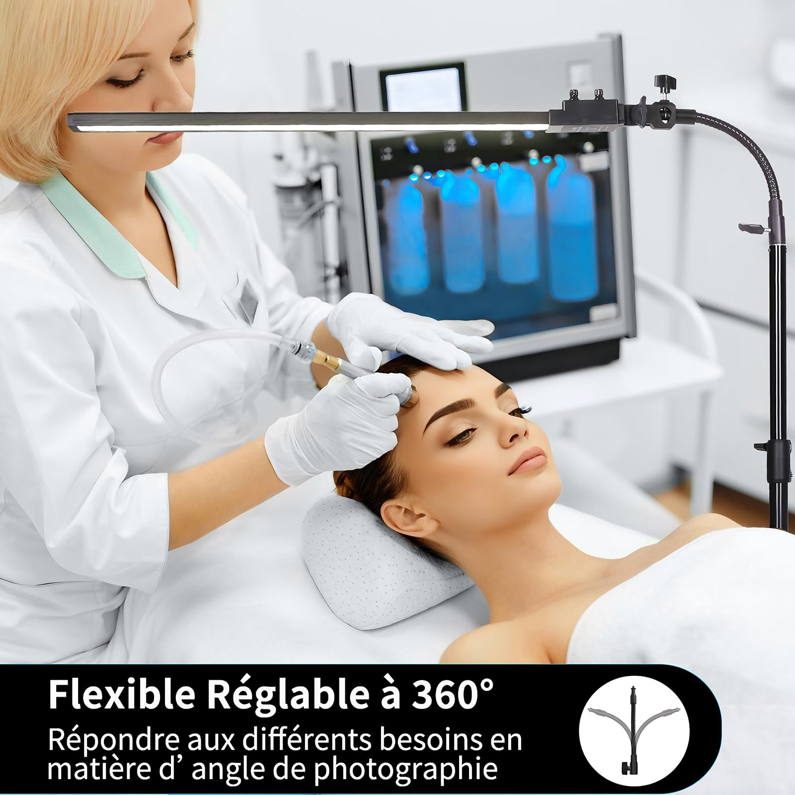 Lumière de Photographie LED Kit, Tatouage Extension de Cils