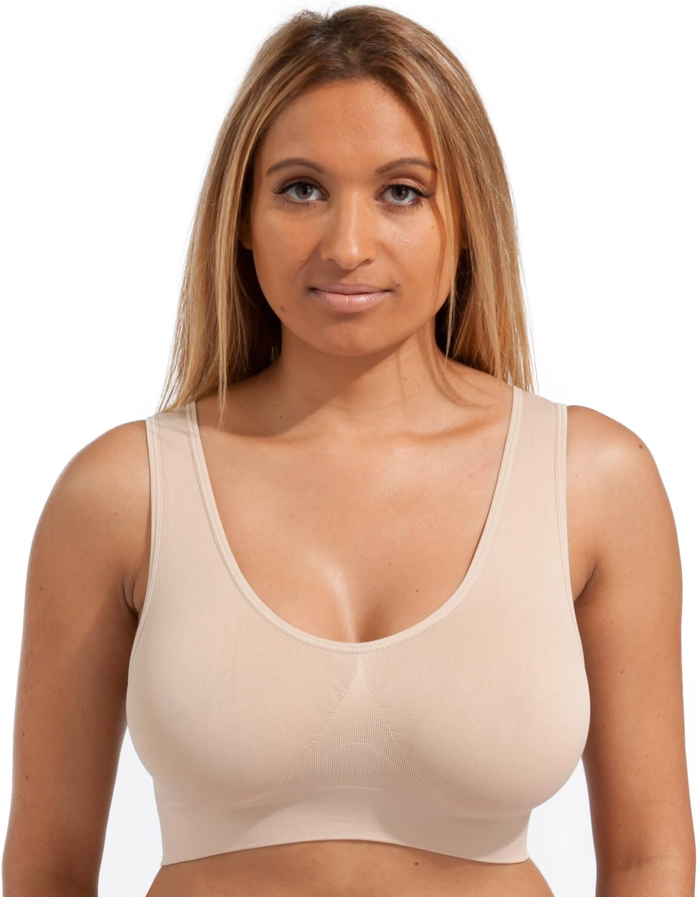 Marielle 4 Pack Bra - Double Layer The Ultimate Seamless Comfort Bra Sizes S-5XL! Sports Bras Sleep Bras Bralette