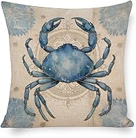 Vista 36 de Funda de cojín de pulpo costero para exteriores, decoración moderna de 18 x 18 pulgadas, decoración náutica costera de playa, casa, vida marina