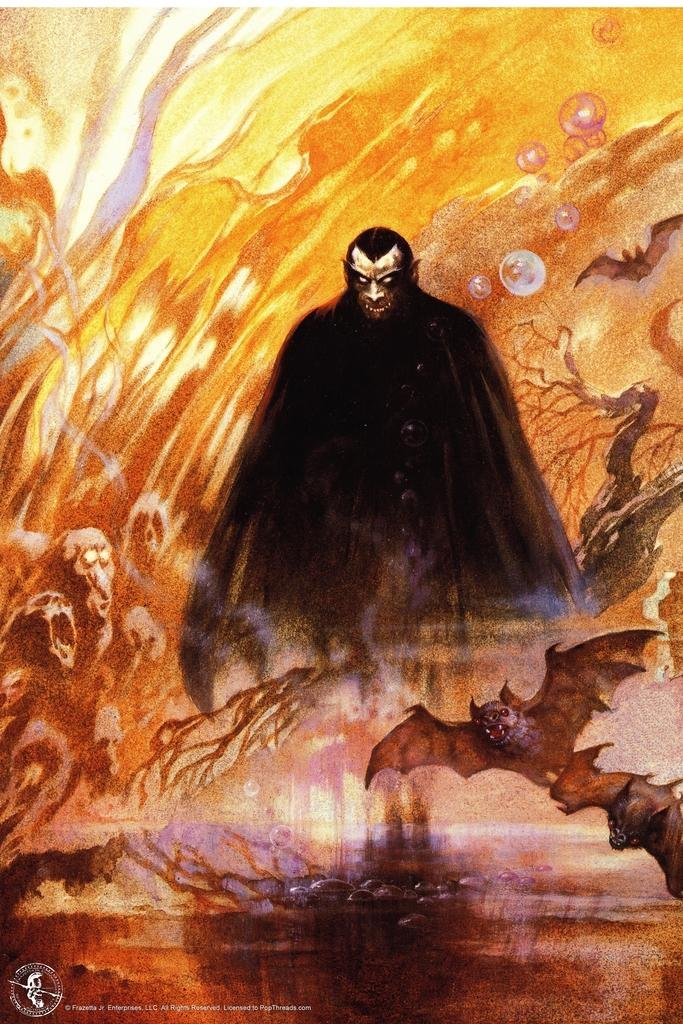 Amazon.com: Count Dracula by Frank Frazetta Retro Horror Monster