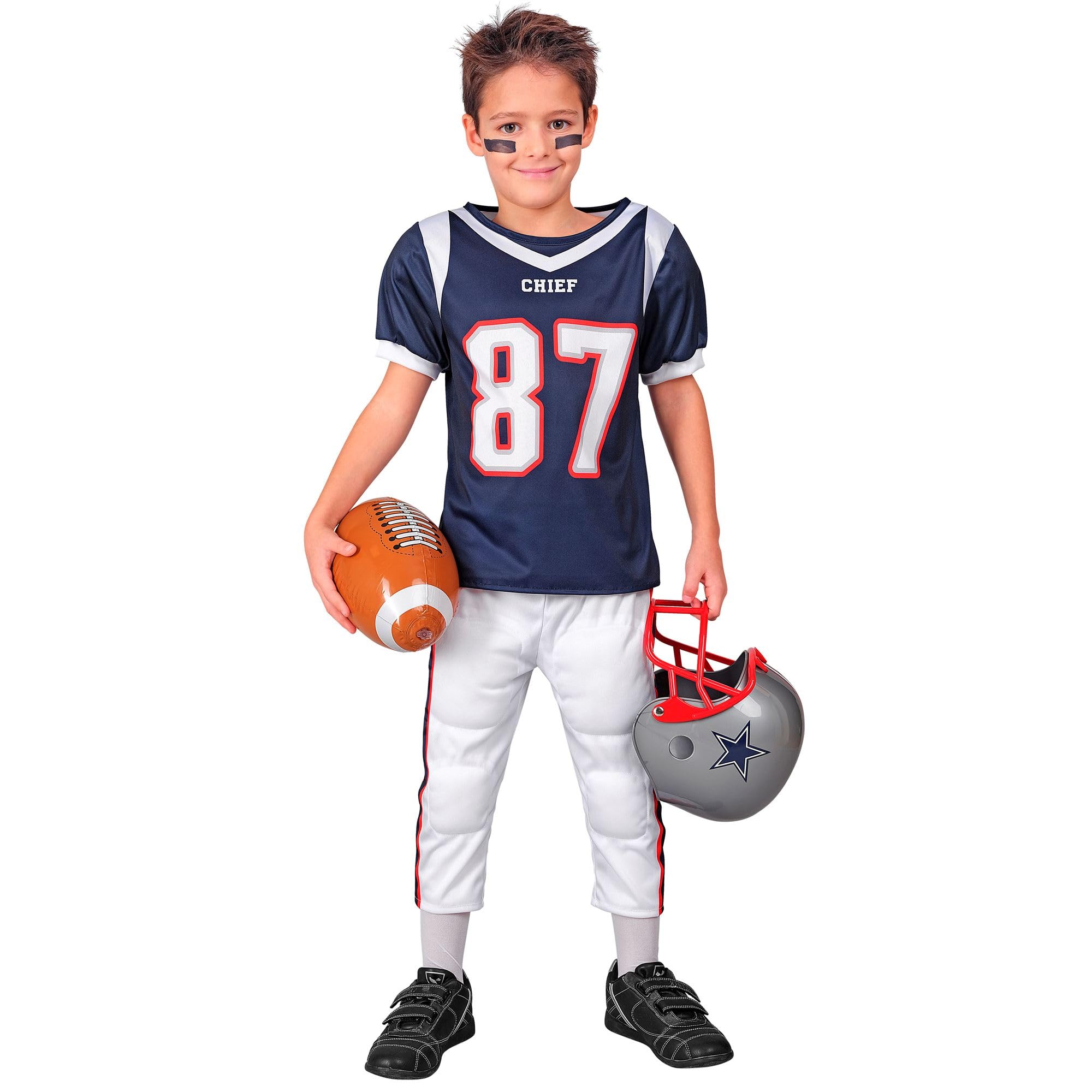 W WIDMANN MILANO Party Fashion - Kinderkostüm American Football Player, Sportler, High School, Mottoparty, Karnevalskostüme