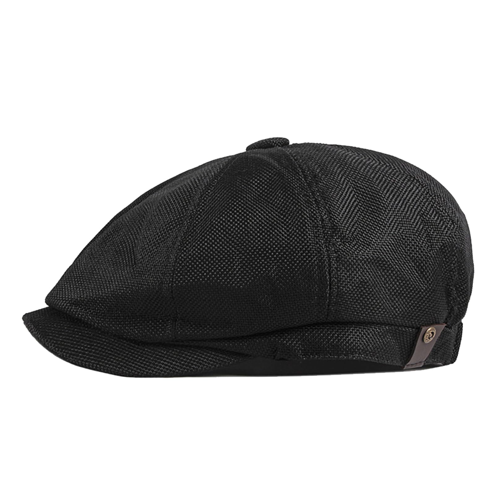 MAOZIm Gorra Octogonal de Primavera y Verano para Hombre, Gorra con Visera Transpirable de Lino Fino, Boina Informal Retro