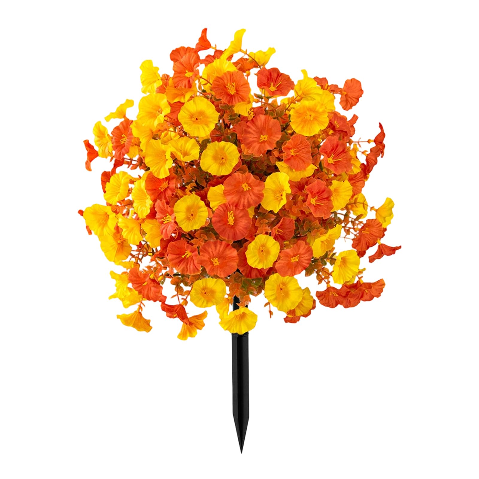 JSGHGDF Artificial Morning Glory Flower Stake Realistic Green Plant for Garden Patio Yard Wedding Festival Flower Arrangement Simulation Green Plant Ground Outlet Morningglory