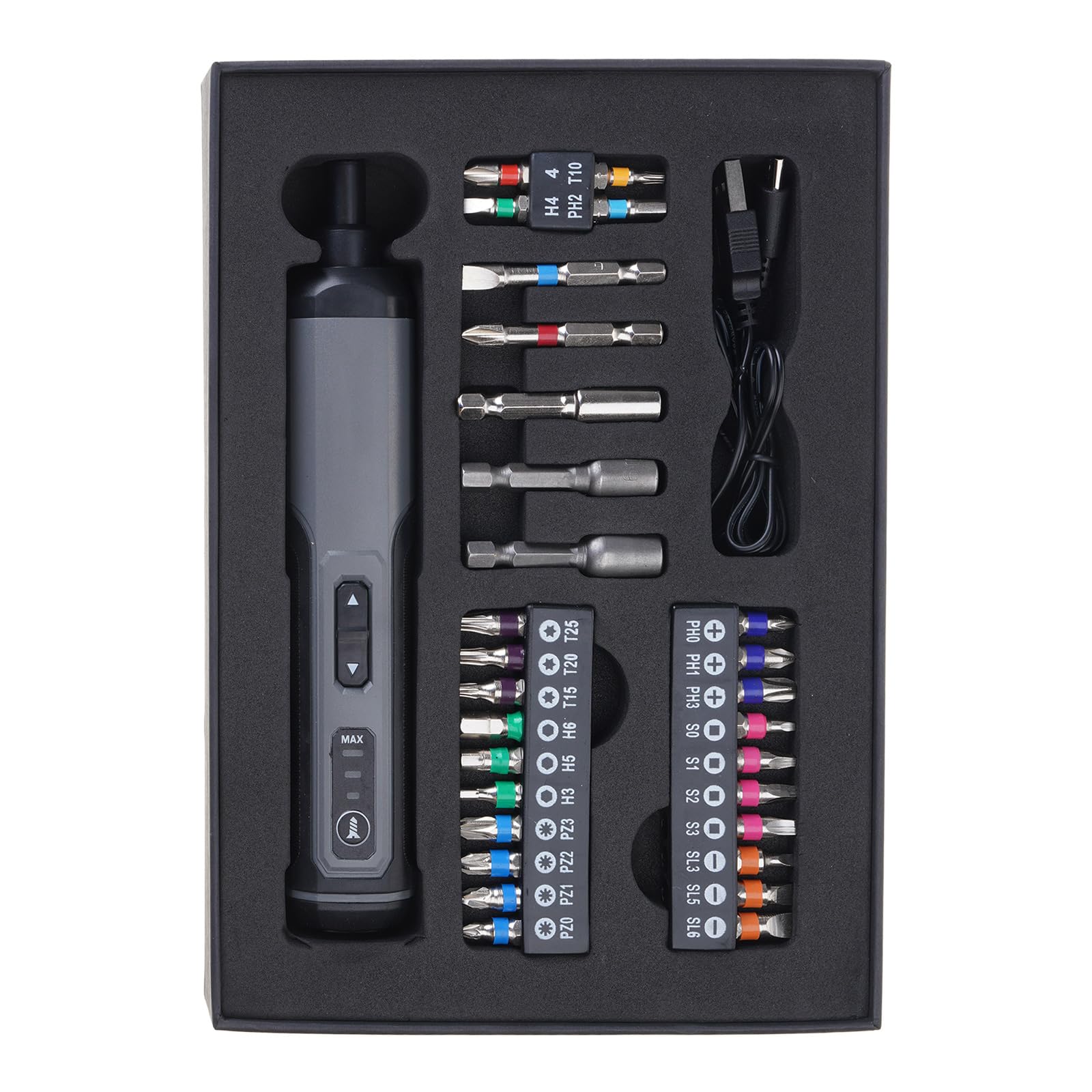 Multi Functional Cordless Screwdriver with 4 Gear Torques and Manual Electric Modes for Versatile Application Accuracy Screwdriver