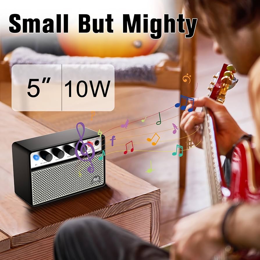 Amazon.com: AKLOT Mini Bass Amp Small Bass Guitar Amplifier
