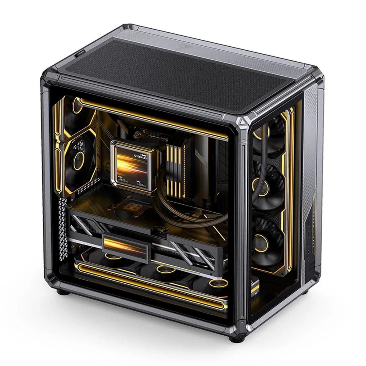 Jonsbo X400 Gray Midi-Tower PC-Geh?use ATX Back-Connect Tempered Glass Grau