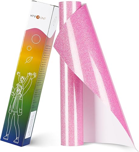 Miniatura 13 de HTVRONT Rollos de Vinilo HTV de Transferencia de Calor - 12" x 8ft Vinilo HTV para Camisas, Vinilo para Planchar para Todas las Máquinas de Corte