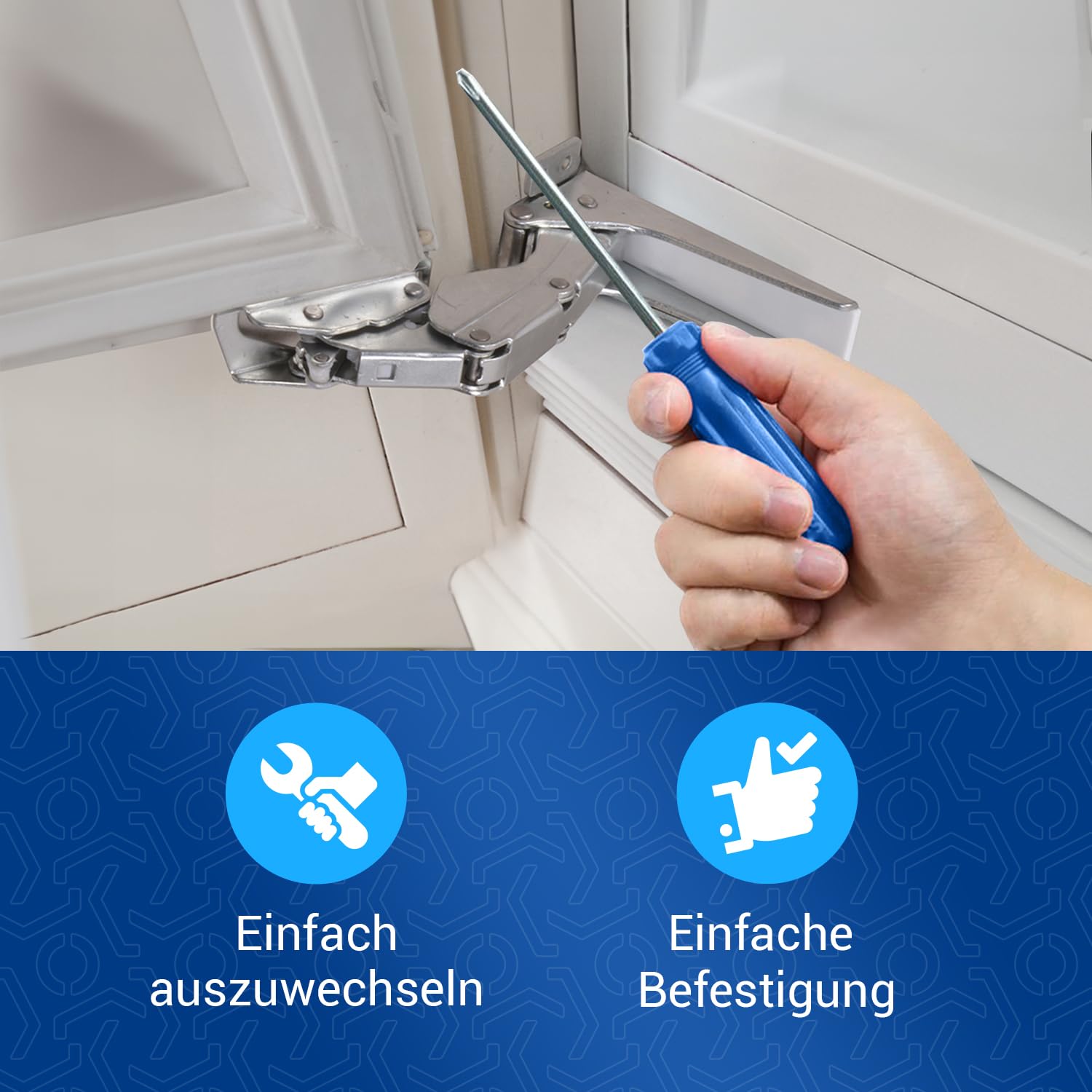 VIOKS Set di cerniere per porta superiore + inferiore di ricambio per Whirlpоol Bauknеcht Ignis 481231018626 488000636779 Indesit Hotpoint C00312450 Cerniera per porta del frigorifero con kit di
