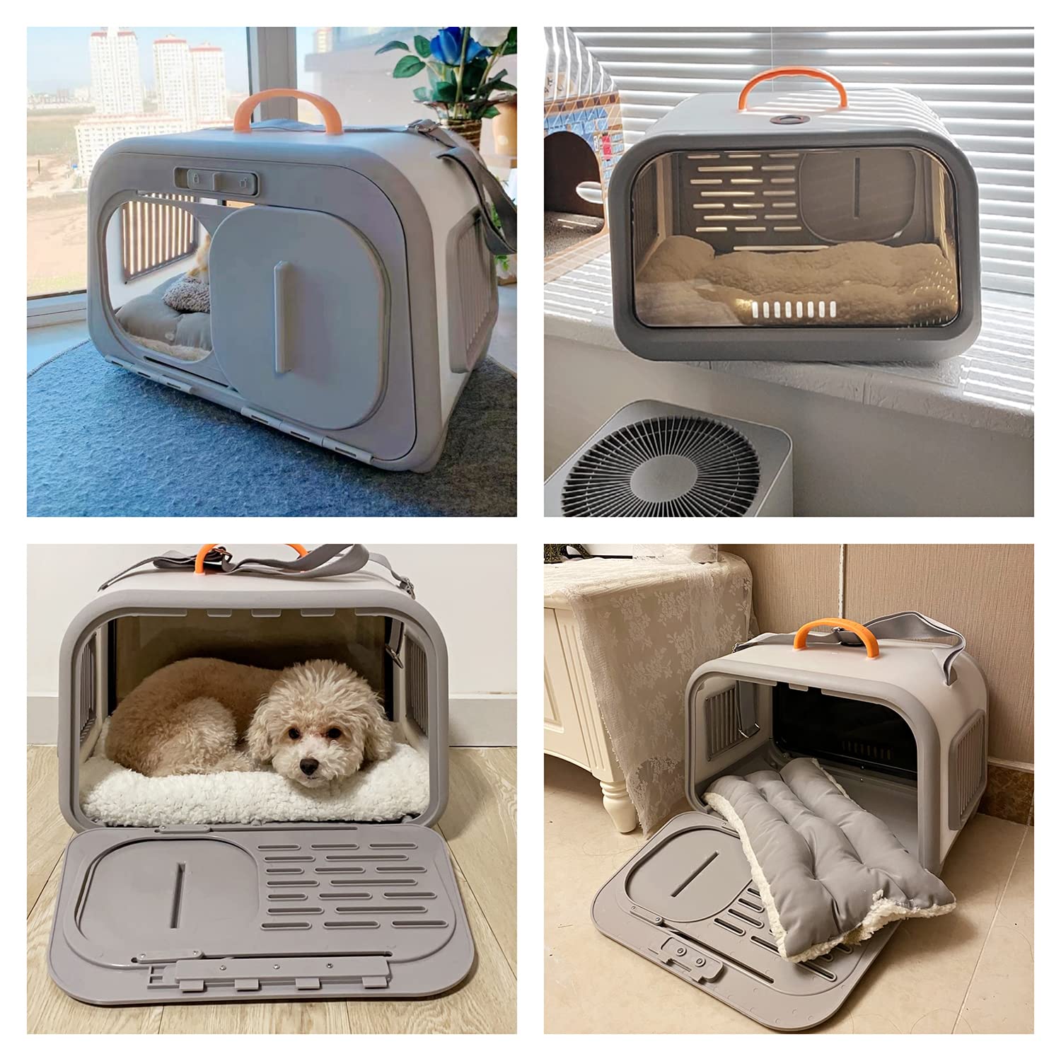 Amazon | Puhang ペットキャリー キャリーバッグ 猫 犬 キャリーゲージ