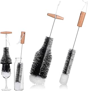 Homoyoyo 2pcs Wood Stove Chimney Brushes Wire Fireplace Cleaning Tools Long Handle Pellet Stove Pipe Cleaner for Chimney Maintenance