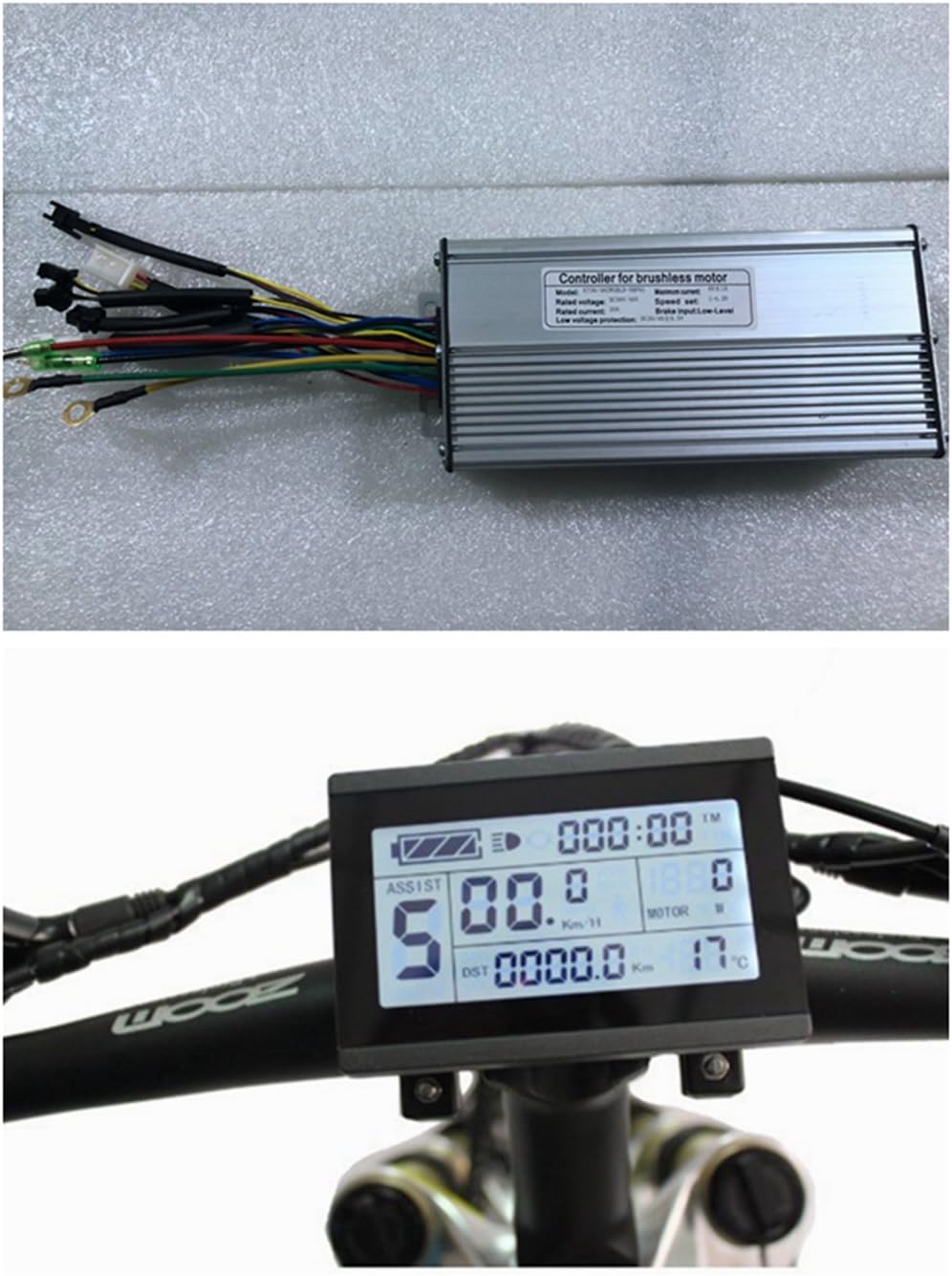 NBPOWER 36V/48V 1500W 40A Brushless DC Motor Controller Ebike Controller +KT-LCD3 Display One Set，Used for 1500W-2000W Ebike Kit.