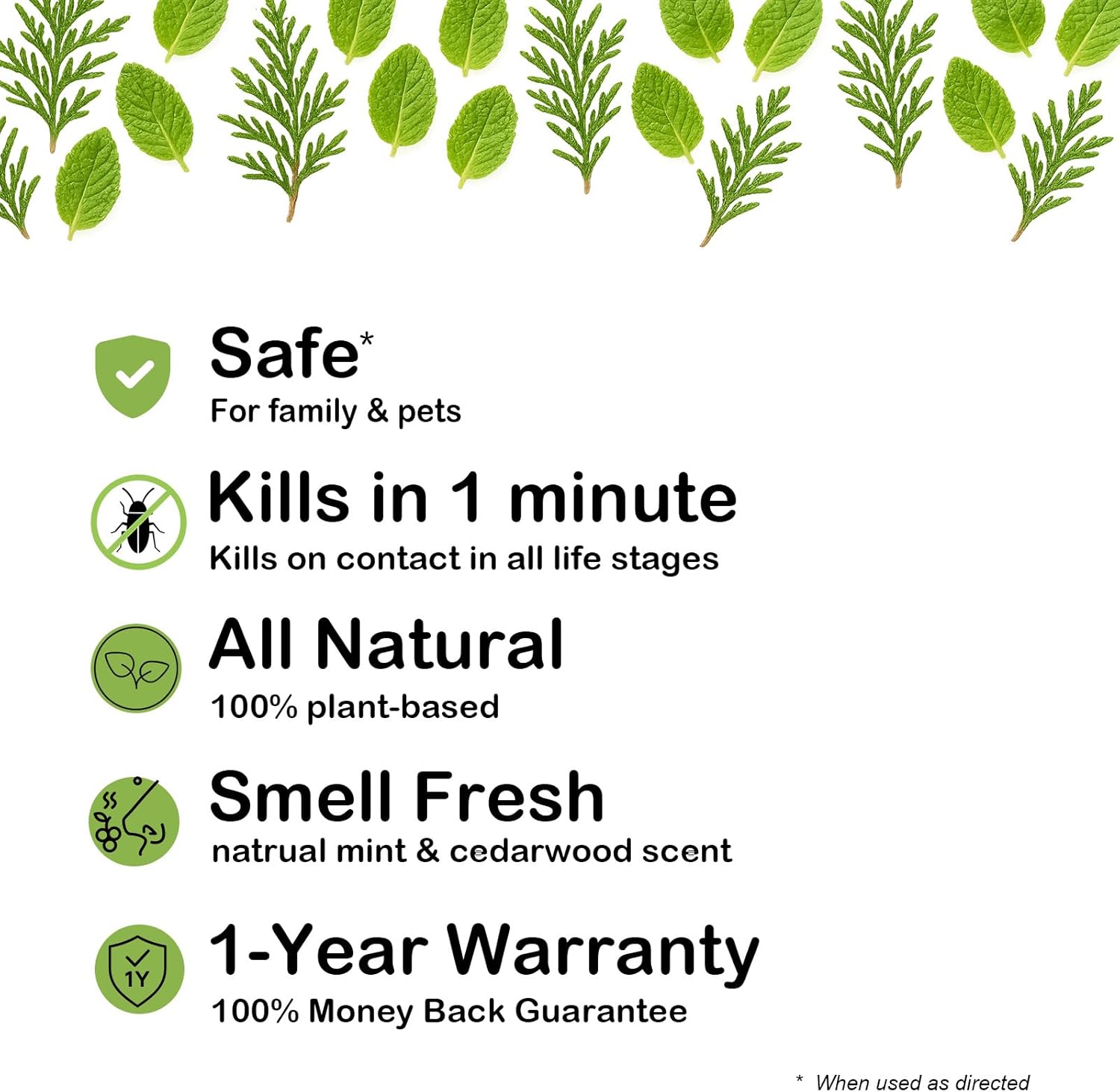 Natural Ant & Roach Killer Starter Kit – Plant-Based Concentrate with Reusable Spray Bottle, Multi-Purpose Indoor & Outdoor Insect Control, Kills on Contact, Pet & Family Safe, 180-Day Protection