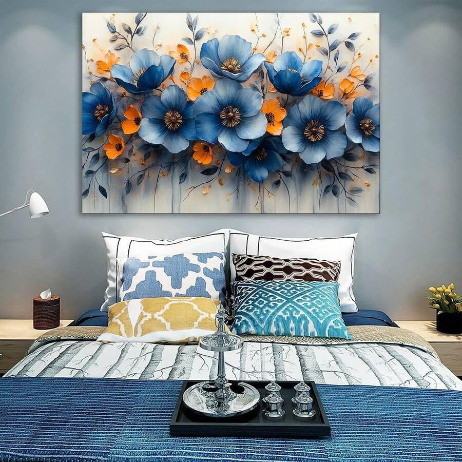 Tableau fleurs sauvages pour d&eacute;corer un bureau et dynamiser vos murs - 3