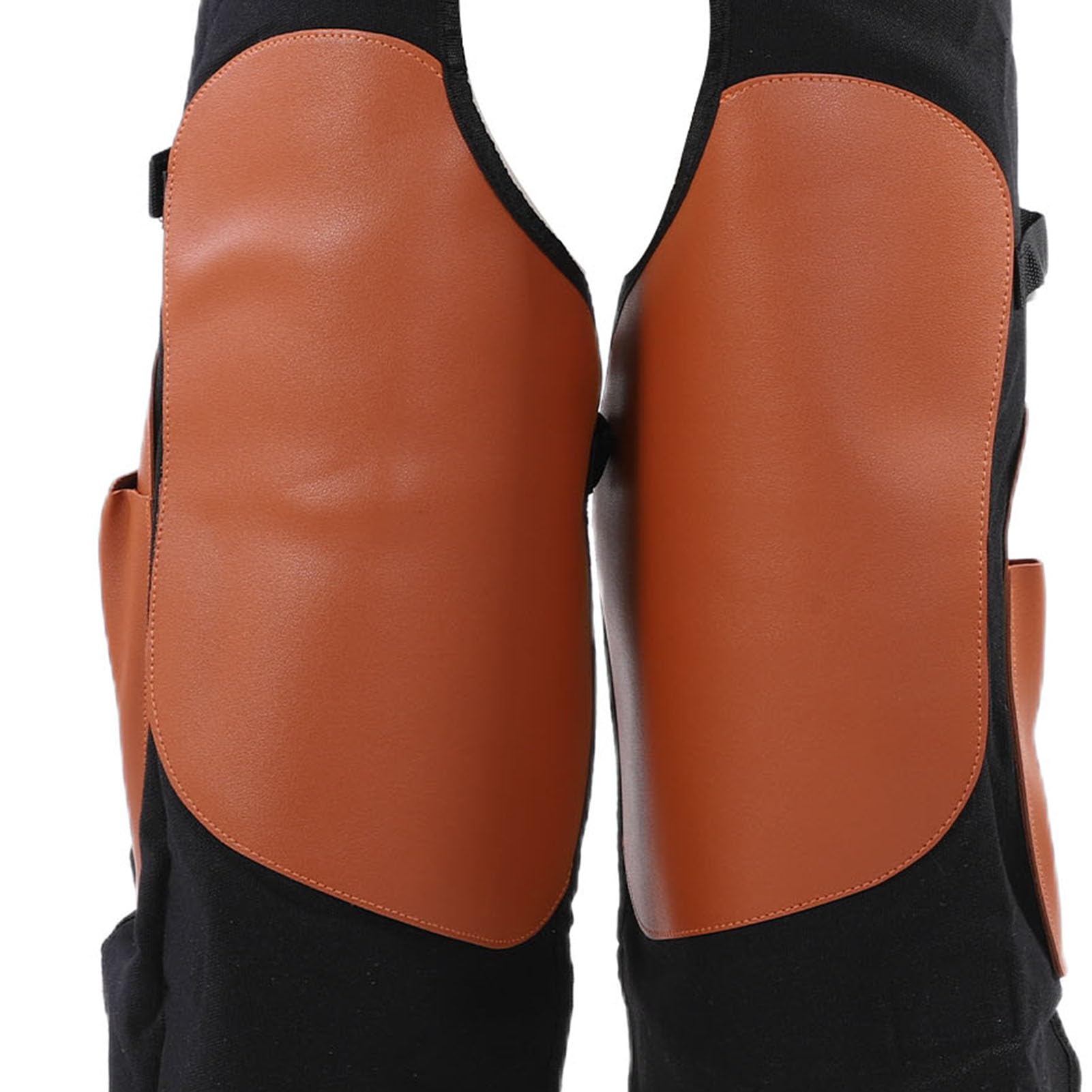Cryfokt Tablier de Maréchal-ferrant équin, Toile Réglable Résistante à L'usure avec Revêtement en Cuir Fendu PU, Protection Complète pour la des Sabots et le Ferrage des Chevaux