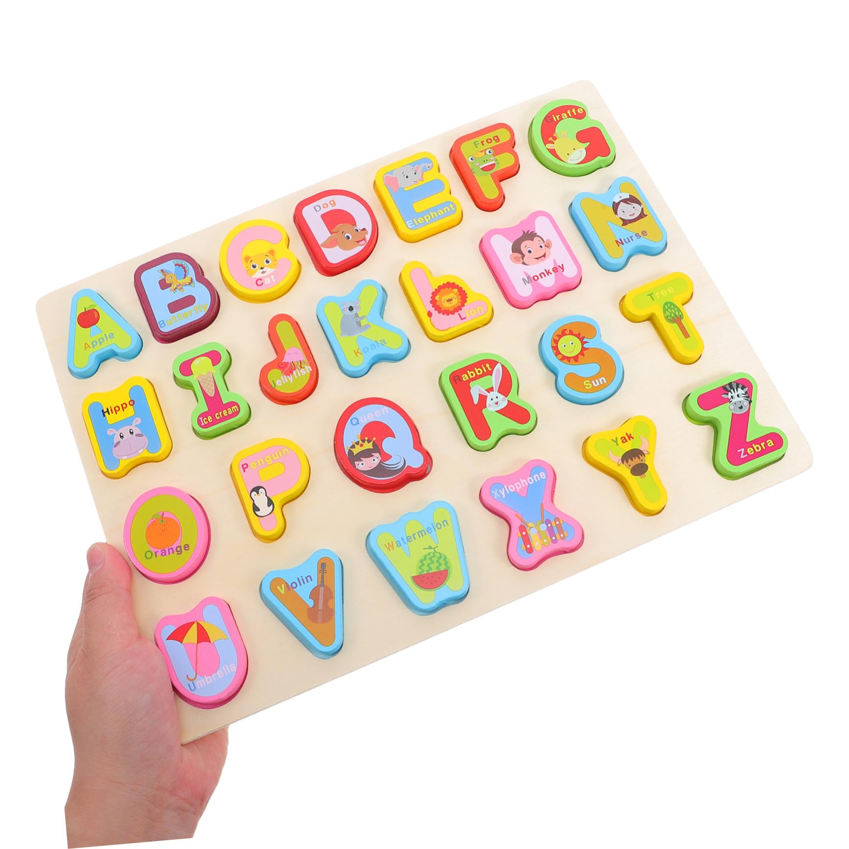 3 Piezas Puzzle de Madera Montessori para Aprendizaje de Alfabeto Números Arábigos y Formas Juguete Educativo para Desarrollo de Habilidades Motoras y Coordinación Visual