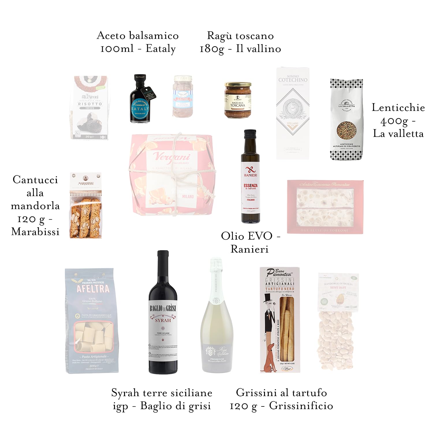 EATALY – Una Cena tra Amici – Cesto Gastronomico con Specialità Italiane – Box Dolce e Salato con 15 Prodotti – Confezione Elegante – Perfetto per Regali e Occasioni Speciali