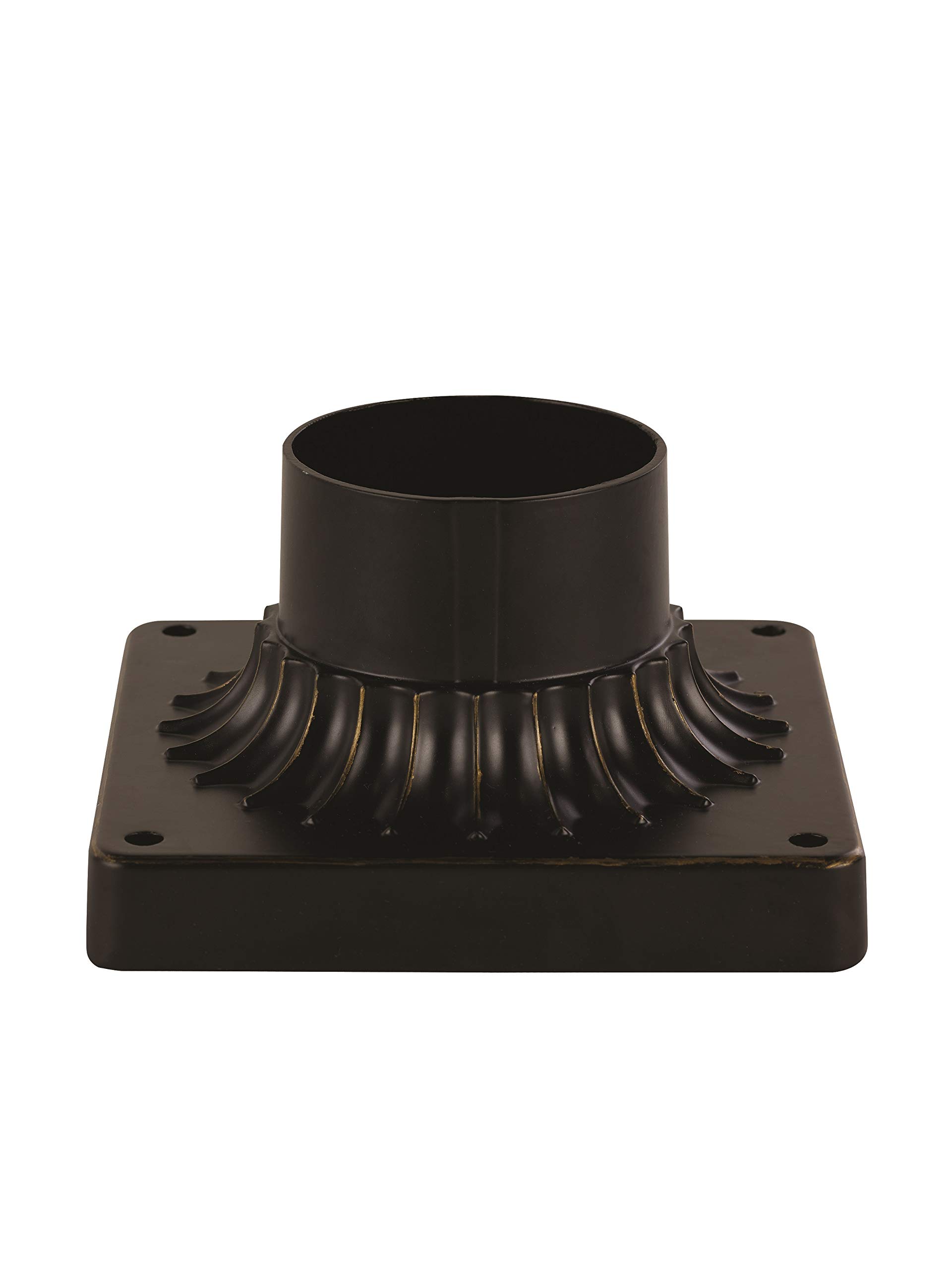 TRANS GLOBELighting 100 ROB 5-1/2-Inch Outdoor Square Pier Base, Rubbed Oil Bronze,TG100 ROB