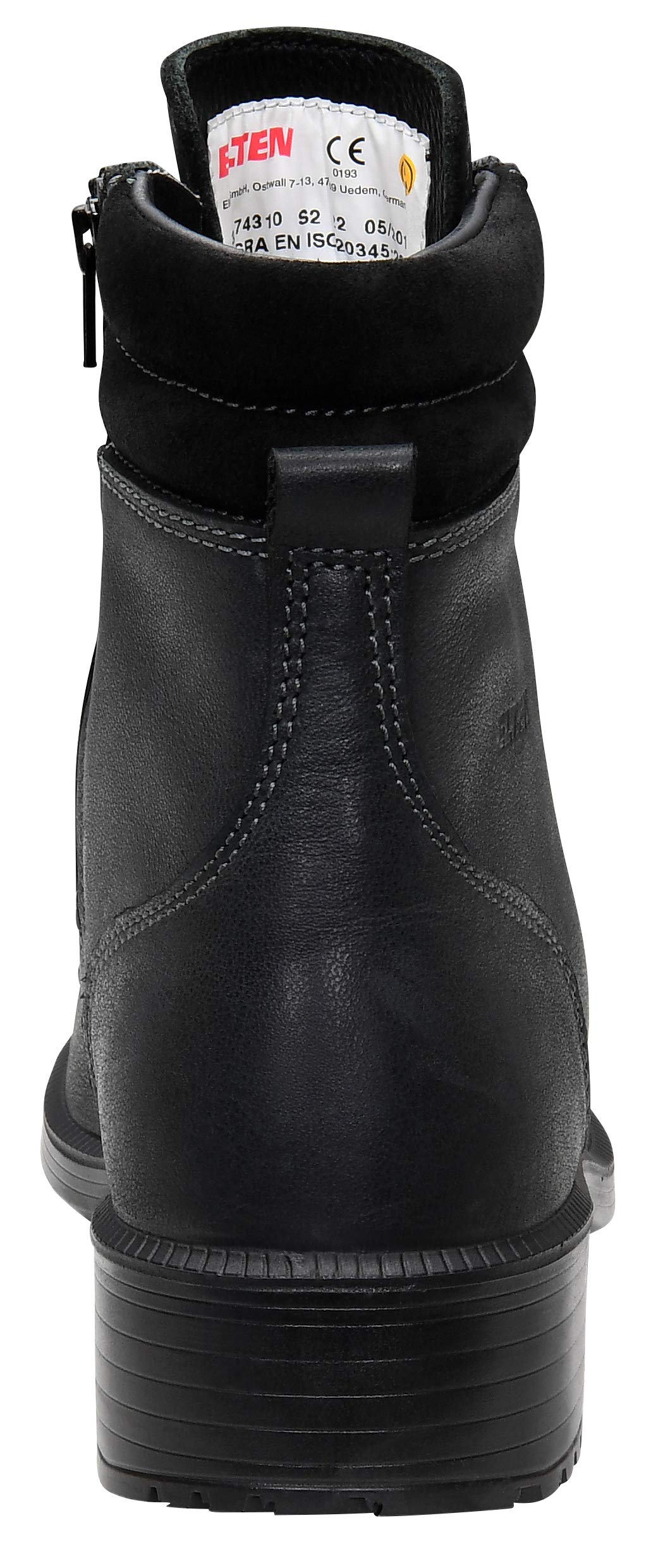 ELTEN NIKOLA black Mid ESD S2 | Sicherheitsschuhe für Damen & Herren, Stahlkappe, leicht, atmungsaktiv, Gr. 38