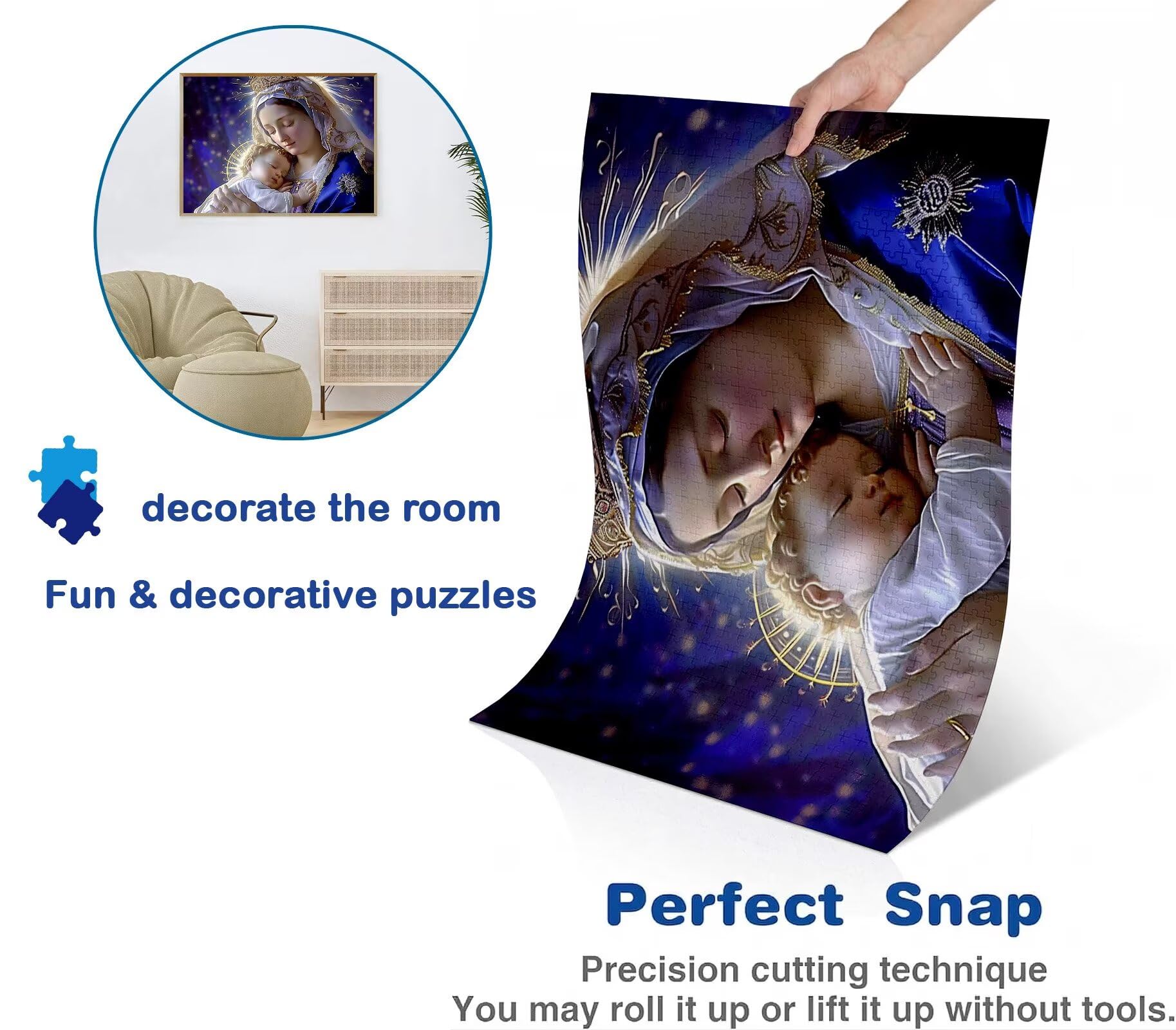 Puzzle 1000 elementów, drewniane puzzle dla dorosłych - Impossible Puzzle 75 x 50 cm niffy gra myśleniowa i łamigłówka dla kobiet i mężczyzn, gra rodzinna na wieczory z grami, prezent dla kobiet