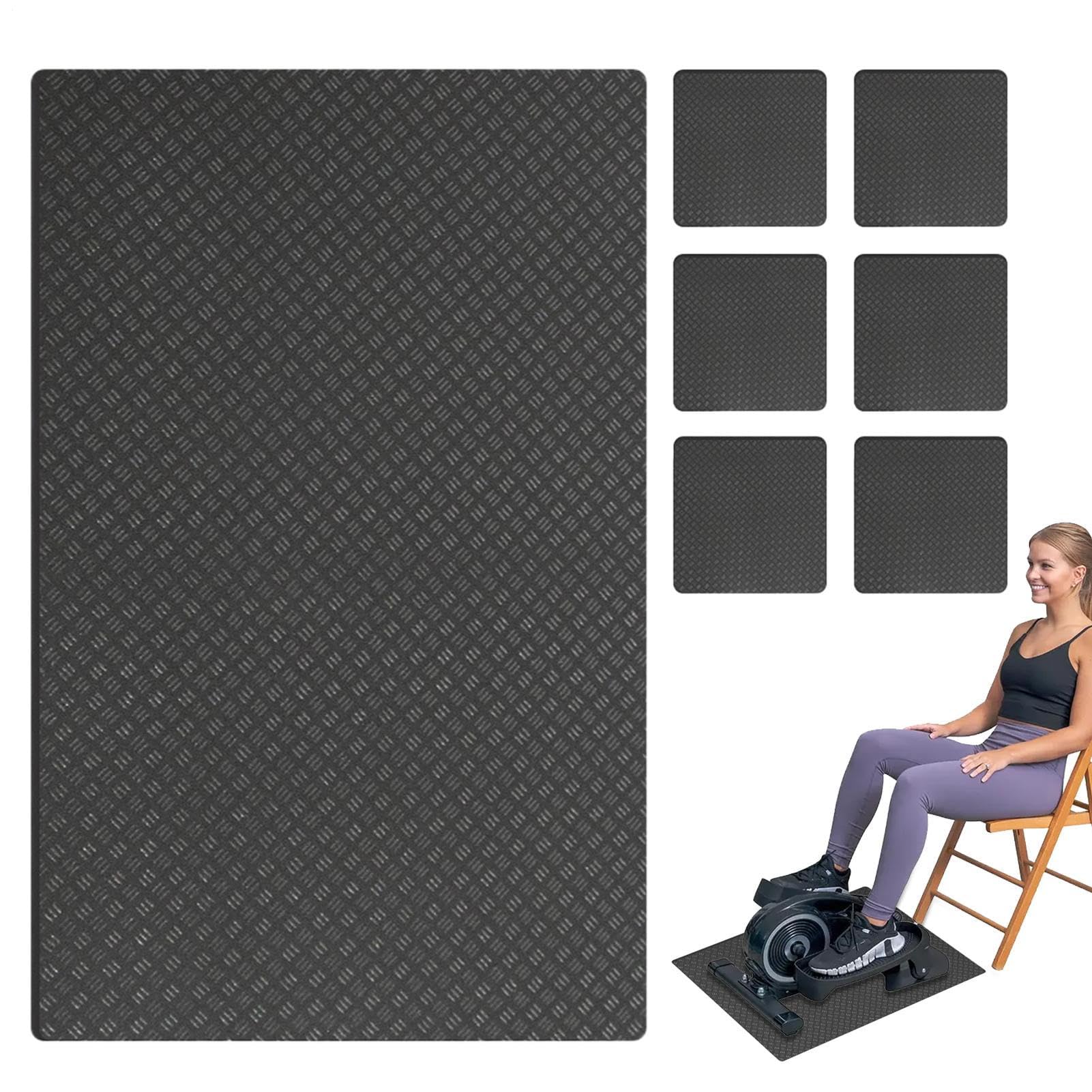 Protector de suelo para equipo de gimnasio con amortiguación de PVC denso 8