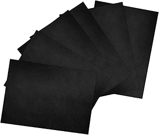 Pineeseatile Parche Inflable, Parche de colchón de Aire 6pcs 6x4 Pulgadas de Color Negro Impermeable PVC Inflable para Dinghy/Piscina/Kayak/Canoa/balsa