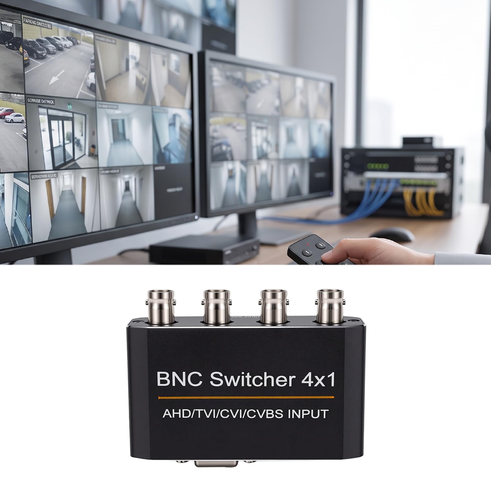 Sxhlseller 4-kanałowy BNC AHD TVI CVI CVBS na HDMI VGA 1080P