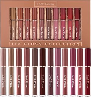 Juego de brillo de labios con cepillo brillan...