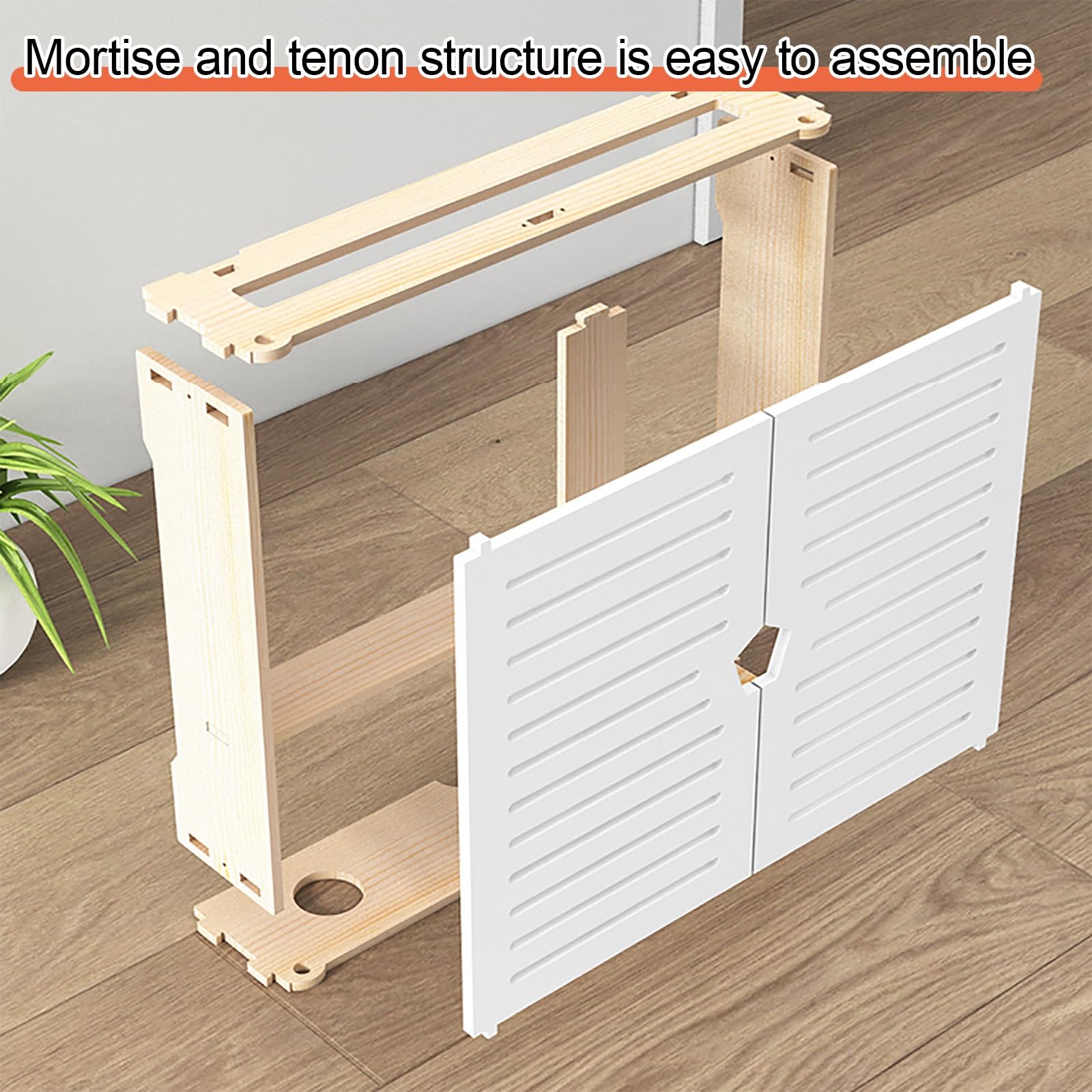 Étagère murale pour routeur WiFi, boîte de rangement et armoire en bois, solution de gestion des câbles, assemblage facile