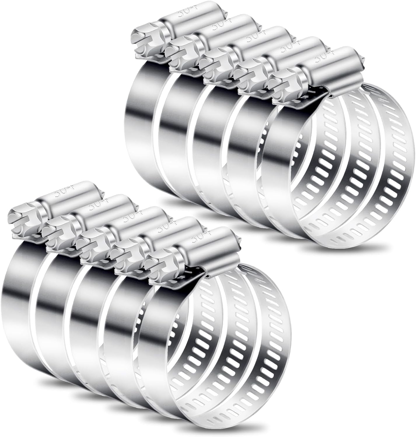 10PCS Hose Clips (21-44mm)