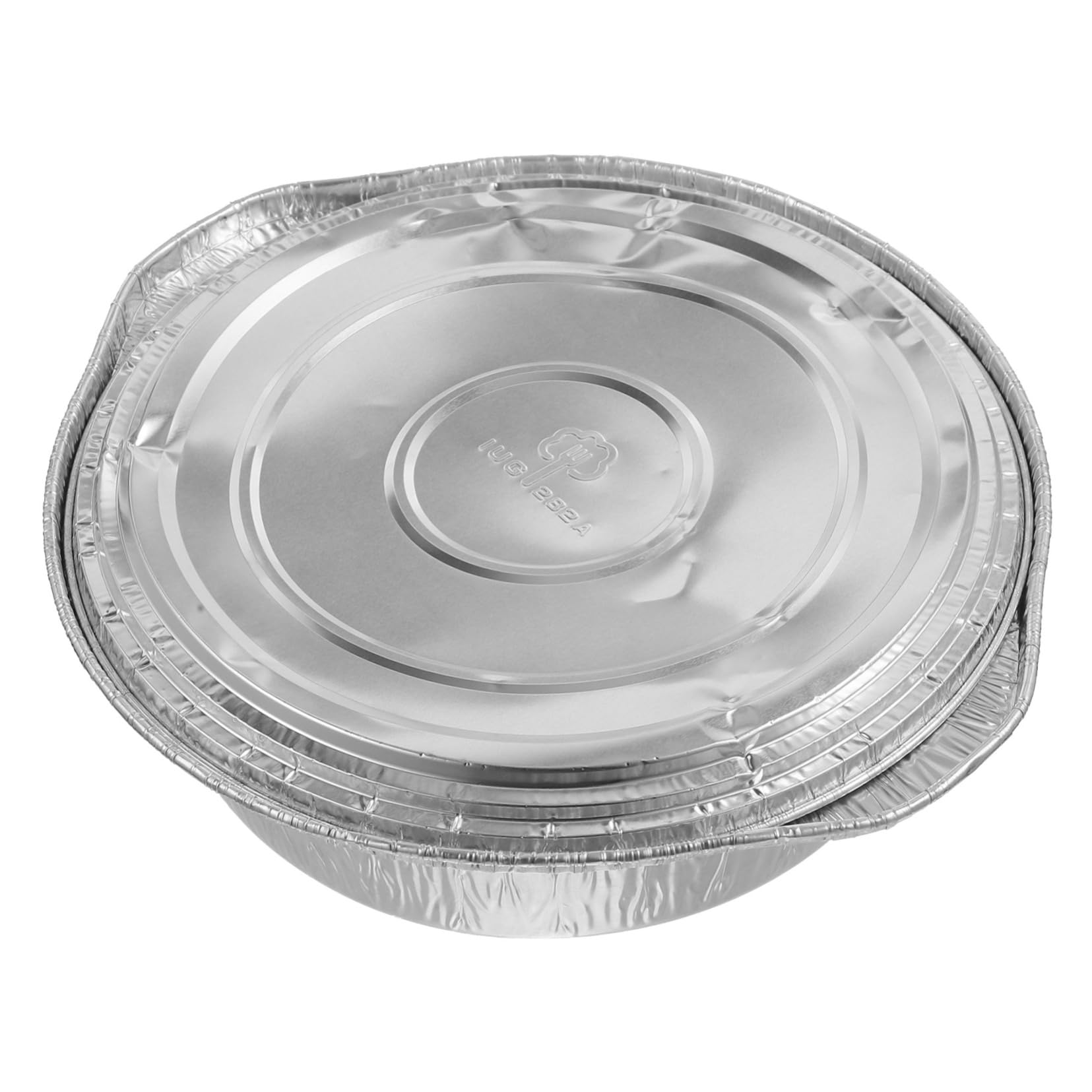 SOLUSTRE Thickened Aluminum Foil Pot with Lid Grilling Pan for Camping Barbecue and Food Storage Food Grade Aluminum Foil Cookware for Outdoor Cooking