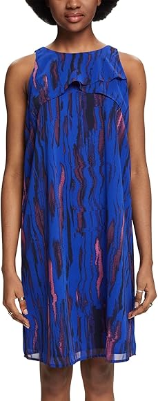 esprit chiffon kleid schwarz