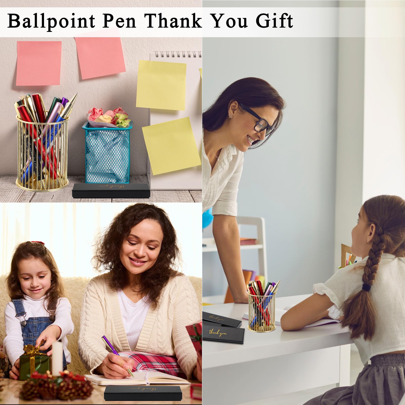 10 bolígrafos inspiradores de agradecimiento con cajas de regalo, bolígrafos con cita motivacional, regalos de agradecimiento a granel para empleados, profesores, compañeros de trabajo, enfermeras