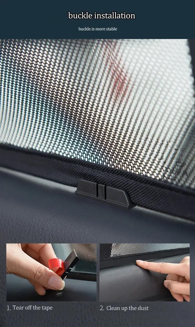 Parasoles de Coche Parasol Magnético para Ventana Lateral para Skoda para Kodiaq NS7 2017-2023 Sombrilla De Protección Solar Cortinas para Niños Coche Sun Shade Parasoles