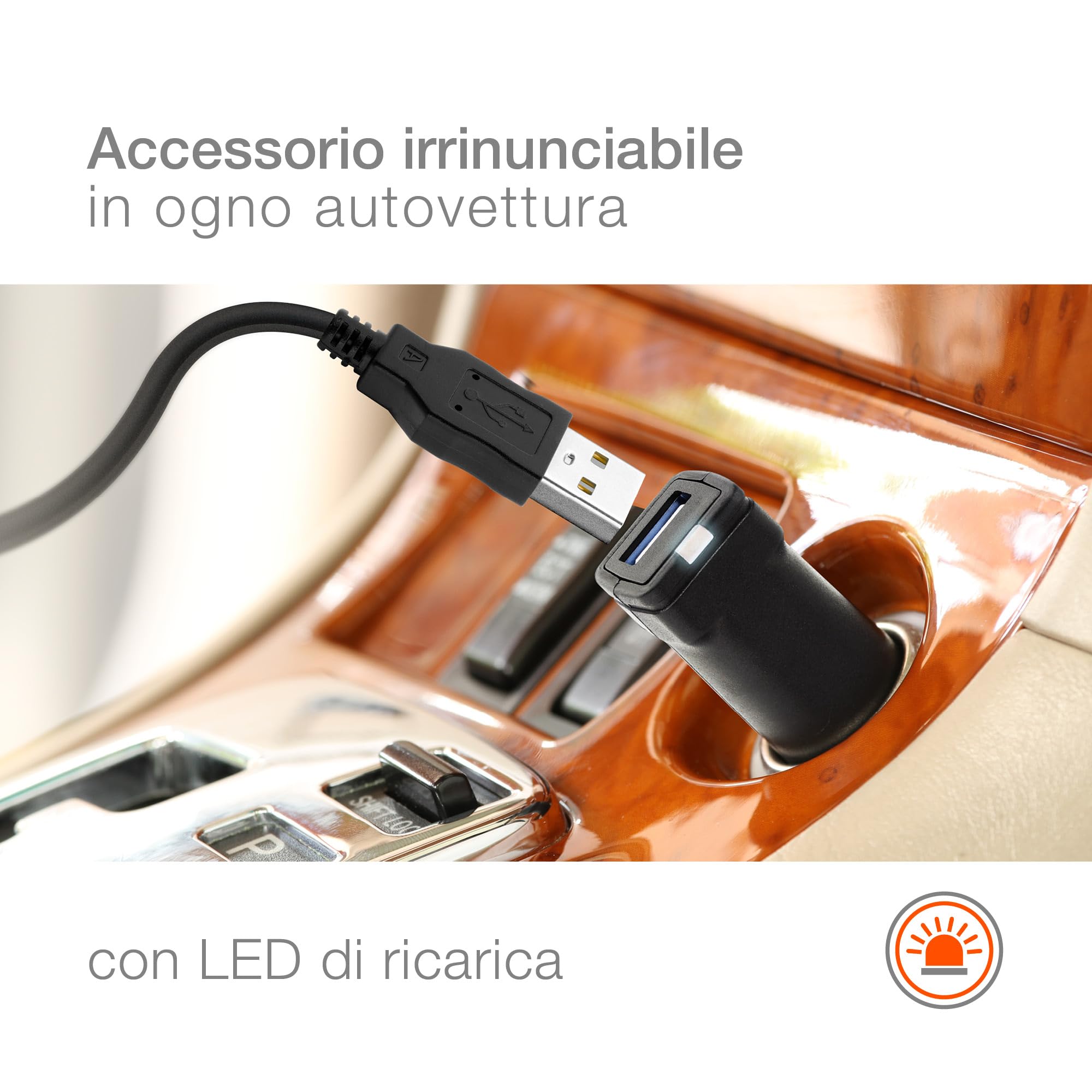 Caricabatterie 12V/24 Presa Accendisigari Doppia Porta USB Auto Furgone Moto RED - Foto 11