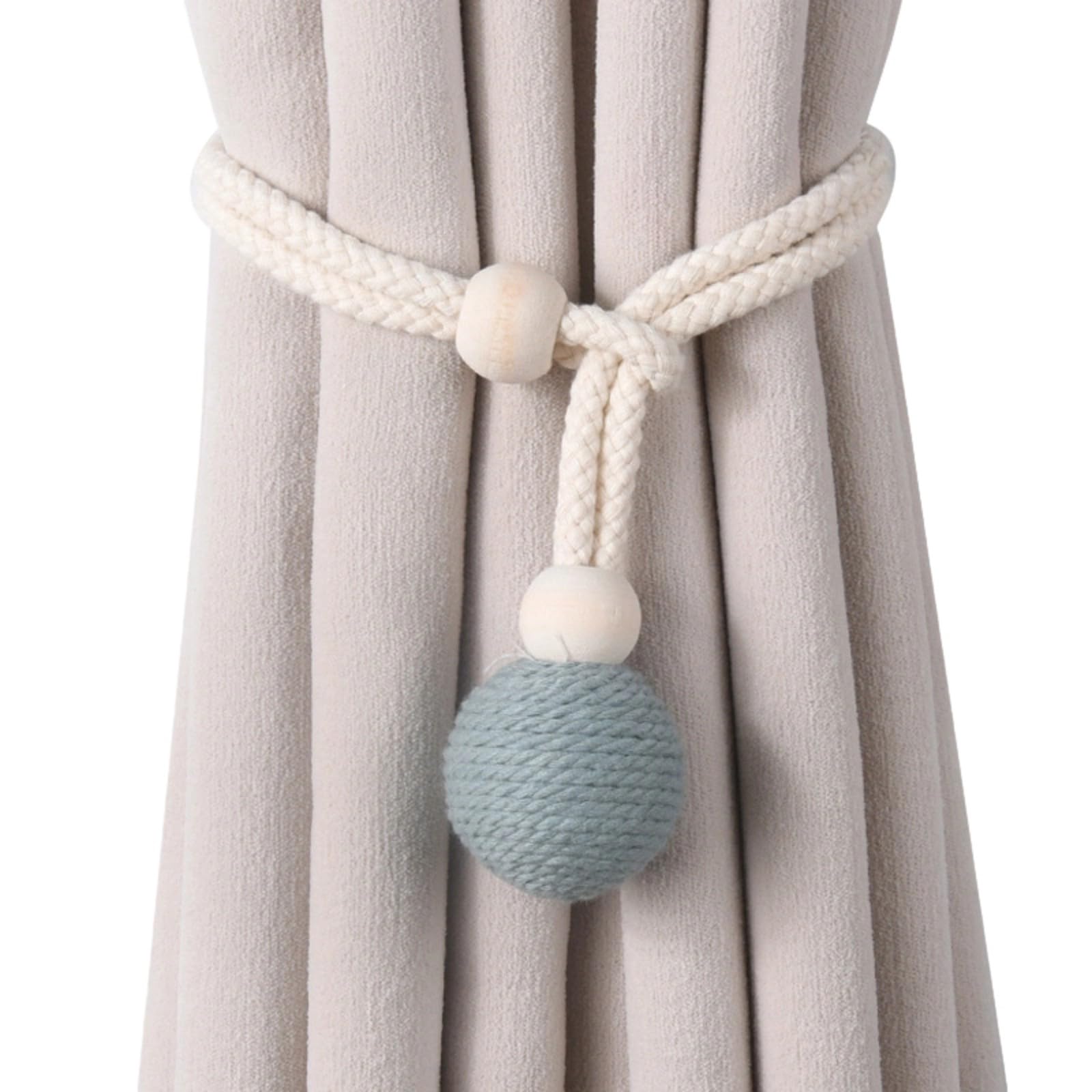 PANGBOER Hand Woven Curtain Tiebacks Decorative Tie Backs Holdbacks Holders Cord for Home Offices Window Drapery Braided Tiebacks for Drapes