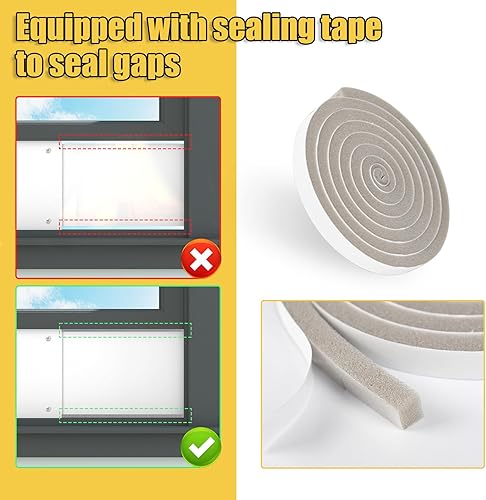 Miniatura 5 de Powrocket Kit de ventana de ventilación de secadora para manguera de ventilación de secadora de 4 pulgadas, con cubierta de ventilación de secadora