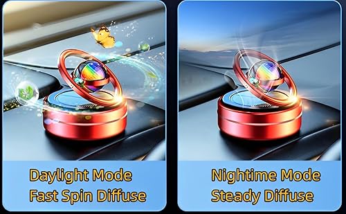 Miniatura 7 de Decoración solar para el tablero de instrumentos del automóvil, decoración interior automotriz, regalos para decoración del hogar y la oficina (rojo)